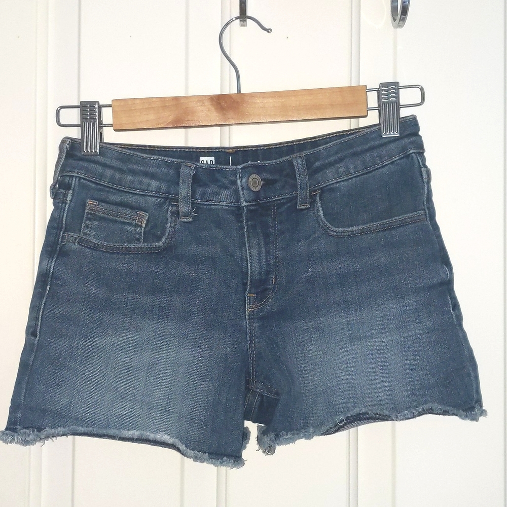 GAP Girls Denim Shortie Shorts Size 14